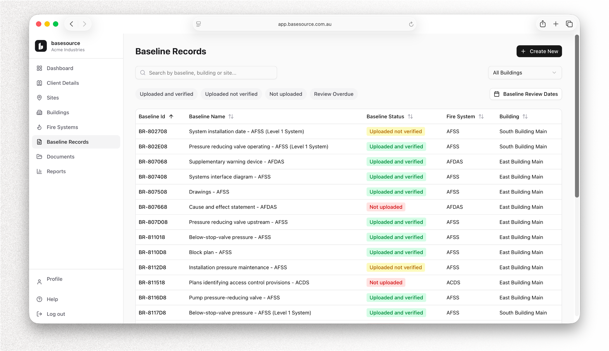 BaseSource app preview